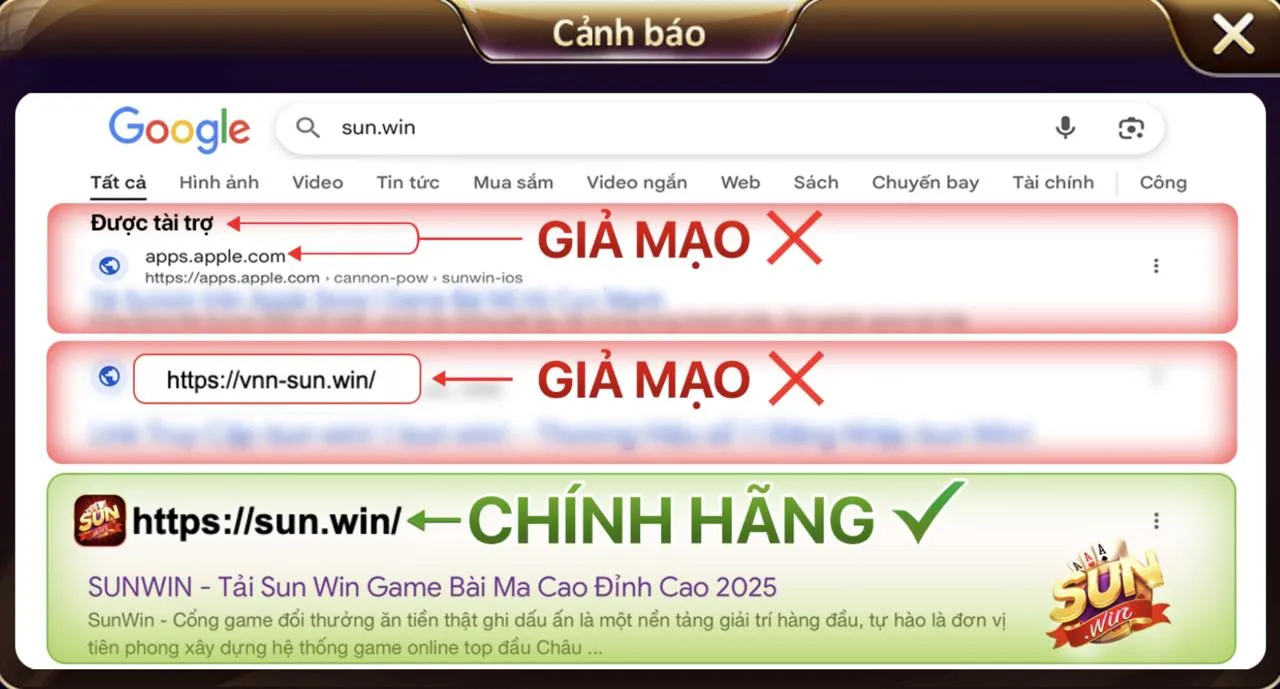 Cách kiểm tra Sunwin thật