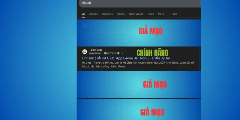 Hitclub giả – hình thức mạo danh